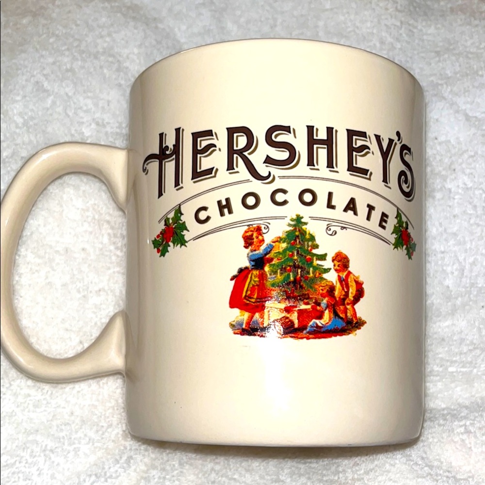 Hersheys chocolate vintage Christmas tree Super size mug